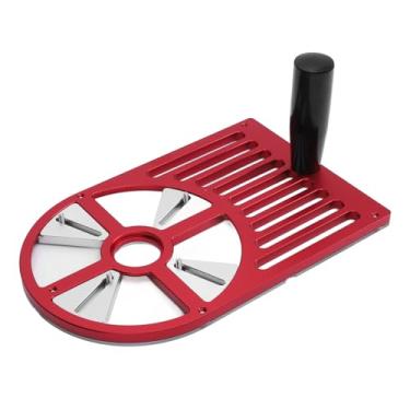 Imagem de LiebeWH Guarnição Router Base Plate Liga De Alumínio Máquina De Corte Placa Inferior Base De Bancada Ajustável para 65 a 132mm De Diâmetro Aparador