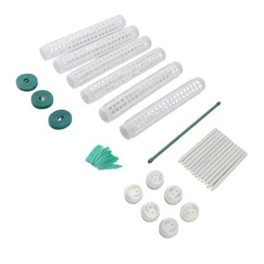 Imagem de Pólos de Musgo de Plástico para Plantas Trepadeiras Internas Monstera Conjunto de Suporte Empilhável de 10 Polegadas