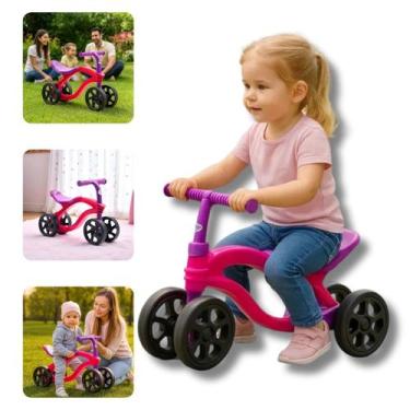 Imagem de Bicicleta Equilibrio Infantil Sem Pedal 4 Rodas Bike Baby Menino Menin
