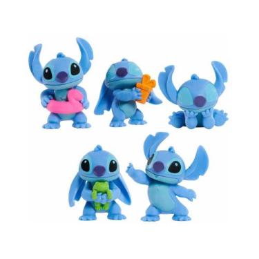 Imagem de Mini Figura Disney Stitch Sunny Brinquedos  - 5 Unidades