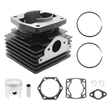 Imagem de Jecoupoon Kit de reconstrução de pistão de cilindro 14532-G1 compatível com carrinho de golfe 1976-1988 com motor 2 ciclos 244cc EC25-DS EC25-2PG