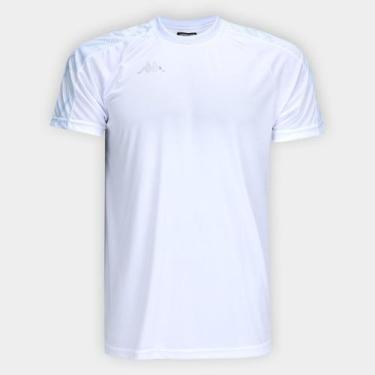 Imagem de Camisa Kappa Fardamento Athens Masculina, Branco, GG