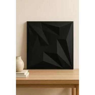 Imagem de Placa Revestimento Parede Diamante 3D 25Un 30X30Cm + Fita 3M - Lujpdec