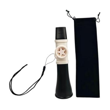 Imagem de YIJU Instrumento musical Kazoo Flauta Kazoo para presente, prêmio e lembrancinhas de festa, Meio Branco