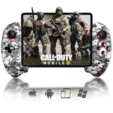 Imagem de Joso Controle de jogo Bluetooth para iPad, tablet Android (11 polegadas), controle sem fio para iPhone 15/14/13/12/11/X, Samsung Galaxy Z Fold4, Galaxy Z Flip4, Galaxy S23 S22 21, Fire HD 10 -