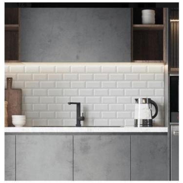 Imagem de 6 Placas Tijolinho Retro 3D De Parede Revestimento 50 X 50Cm