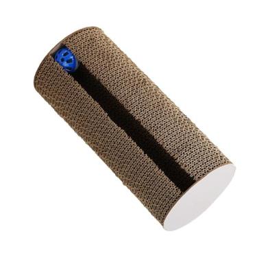 Imagem de Generic Arranhador para gatos com sino e bola, arranhador para gatos, poste para pequenos animais, Madeira