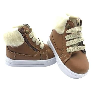 Imagem de Botinha Sapatinho Infantil Feminino Menina Caramelo Pelinhos (Caramelo, BR, Bebê, Numérico, 20)