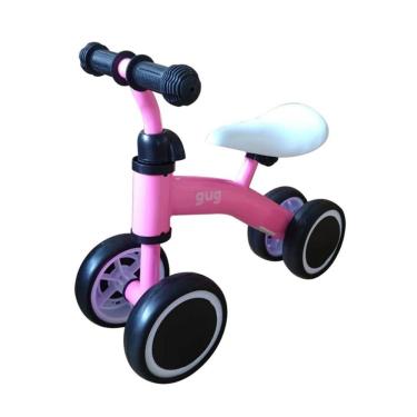 Imagem de Bicicleta Equilibrio 4 Rodas Infantil Rosa - Gug