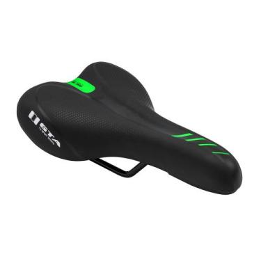 Imagem de Selim MTB NX Sport sem carrinho GTA, Preto, Verde neon