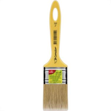 Imagem de Trincha Pincel Condor 727 Recort E 2 Amarelo - Kit C/12 Unidades