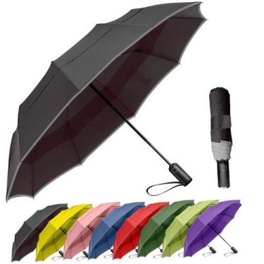 Imagem de Guarda-chuva de viagem MRTLLOA à prova de vento ventilado à prova de v