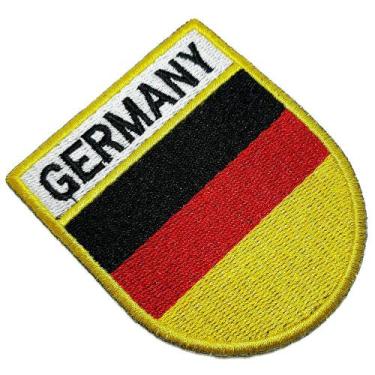 Imagem de Bandeira país Alemanha Patch Bordada passar a ferro, costura - BR44