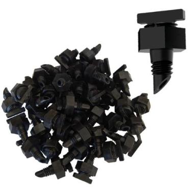 Imagem de Kit 50und Gotejador Rosca 1/4" Regulável Zoom Vazão 1 à 12 l/h Ideal p