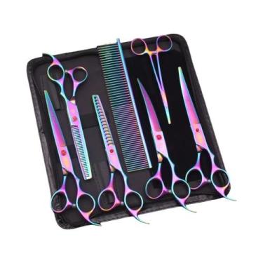 Imagem de Tesoura De Aço Inoxidável De 7 Polegadas Para Cães E Gatos  Corte De P