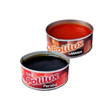 Imagem de Kit 2 Cera Pastosa Polilux Lata Peroba E Laranja 400G - BORLEN