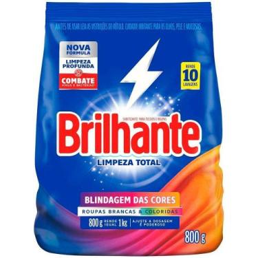 Imagem de Lava Roupas em Pó Limpeza Total Brilhante 800g