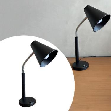 Imagem de Abajur Luminaria De Mesa Flexível Metal Para Leitura, Escritorio Home 