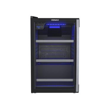 Imagem de Cervejeira Venax Blue Light 100 Preto Fosco Porta Invertida 