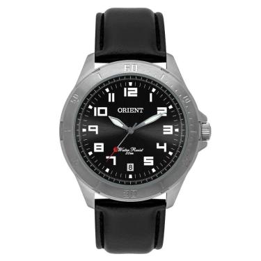Imagem de Relogio Masculino Orient Couro Preto 