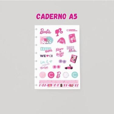 Imagem de Folha de adesivos caderno inteligente-coleção barbie pink , A5