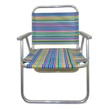 Imagem de Cadeira De Praia Conforto Oversize 140kg Nylon Ronchetti