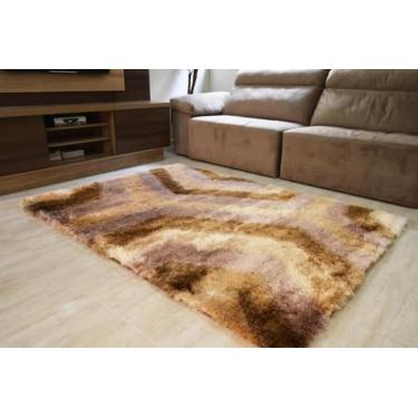 Imagem de Passadeira Life Atlantis Shaggy 50mm Labirinto 066x120 cm