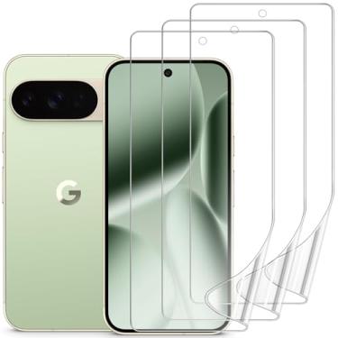 Imagem de DYNASCO Pacote com 3 protetores de tela para Google Pixel 10 Pro XL 5G 17.3 cm, HD ultrafino, cobertura total, filme hidrogel TPU macio Google Pixel 10 Pro XL - compatível com impressão digital