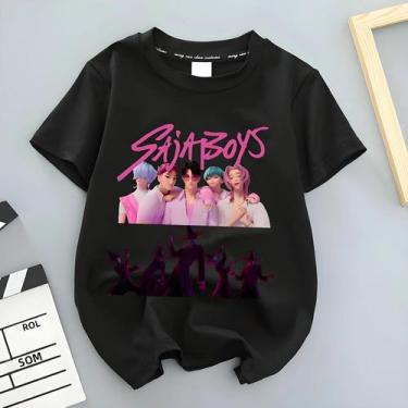 Imagem de Camiseta Modal Para Meninos E Meninas Caçadores De Bruxas, Manga Curta