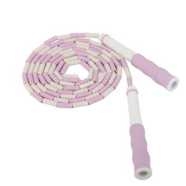 Imagem de Corda de Pular Infantil Ajustável Desembaraçada - Corda de Pular de Plástico PP Com Miçangas - Compacta e Portátil - Melhora o Ritmo Cardiovascular e Respiratório - Adequado para