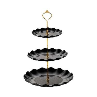 Imagem de Suporte Para Bolo De Camadas Duplas Redondo Para Casamento, Prato De F