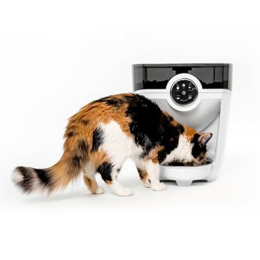 Imagem de Alimentador de robô da Whisker – Alimentador automático para animais de estimação com Wi-Fi, projetado e montado nos EUA – Funciona com gatos ou cães – Alimente o seu animal de estimação de qualquer lugar, garantia gratuita da WhiskerCare de 1 ano