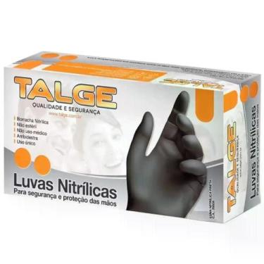Imagem de Luva Nitrílica sem Pó Preta G 100Un Talge