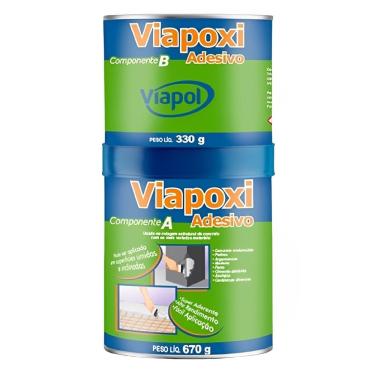 Imagem de Adesivo Componente A E B Viapoxi 1 Kilo - V0510698 - Viapol Viapoxi Adesivo Cj 1 Kilo - V0510698 - Viapol