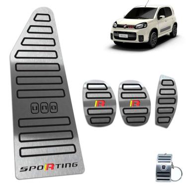 Imagem de Pedaleira Manual + Descanso Uno Sporting 2011 A 2018 Preto