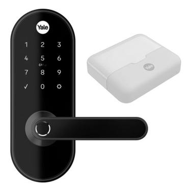 Imagem de Fechadura Digital Fosco Senha Biometria Tag Yale Ymc 420w