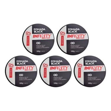 Imagem de Pomada Capilar Infinity Black 160G - Kit Com 5Un