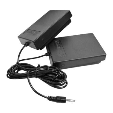 Imagem de Dynwave Pedal duplo para acessório de instrumento musical, pedal de interface de 3,5 mm preto para pianos elétricos, treinamento de reparo de bateria