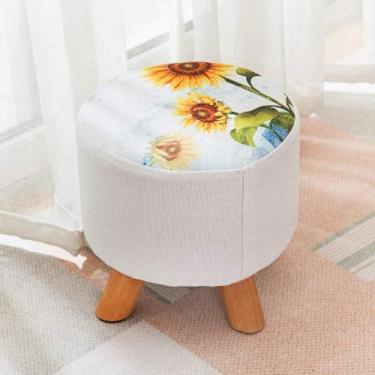 Imagem de Banqueta dobrável para casa, banco de madeira maciça, banco de mesa de café, sapatos criativos, banco de tecido, banco de sofá, banco, mudança, banco, sala de estar, corredor, quarto, banquinho