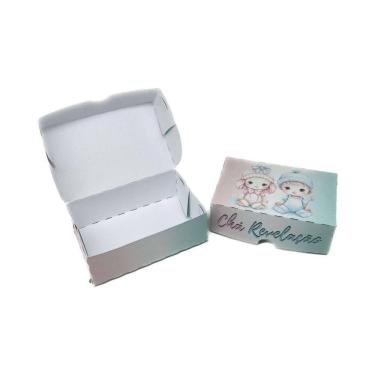 Imagem de Kit 10 Caixinhas Lembrancinha Chá Revelação Presente Itens