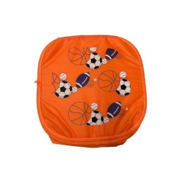 Imagem de Cesto Organizador de Brinquedos Roupas Objetos Dobrável com Tampa (Lanranja)
