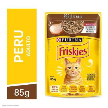 Imagem de Ração Úmida Gatos Adultos Peru 85g Friskies