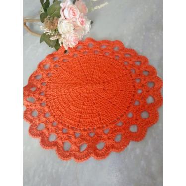 Imagem de Sousplat em crochê Encanto. - Zanarts Decorações, Marrom