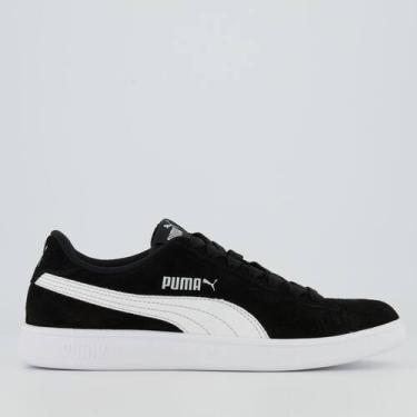 Imagem de Tênis Puma Smash V2 Preto e Branco, 41
