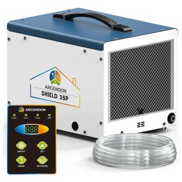 Imagem de Desumidificador ARGENDON para Espaços de Rastejo com Bomba, 33 litros, Desumidificador Comercial para Porões com Mangueira de Drenagem