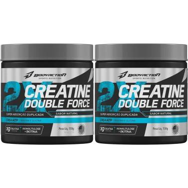 Imagem de Kit 2X Creatine Double Force - 150g Natural - BodyAction-Masculino