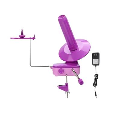 Imagem de UGPLM Enrolador de fios elétrico automático/manual doméstico, dispositivo de enrolamento de fios pequenos com baixo ruído para entusiastas de artesanato e