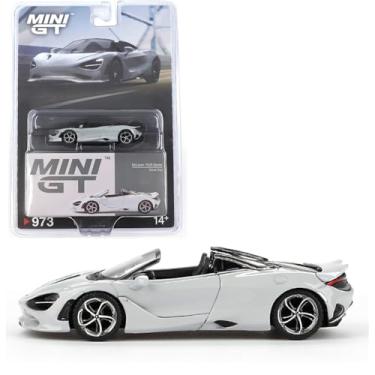 Imagem de Diecast Model Car Compatible for McLaren 750S Spider Cirrus Grey Mini GT 1:64 Limited Edition MGT00973