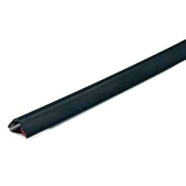 Imagem de Perfil Cantoneira de PVC 10MMX 10MM com fita 3M / barras de 3 Metros(PRETO)