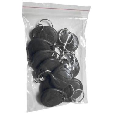 Imagem de Chaveiro Mini-TAG M-i-f-a-r-e Preto 10 unid. - Idealse